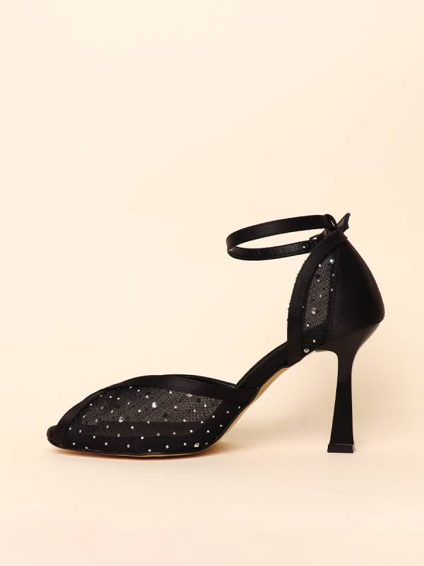 MESH CRYSTAL HEELS — 2