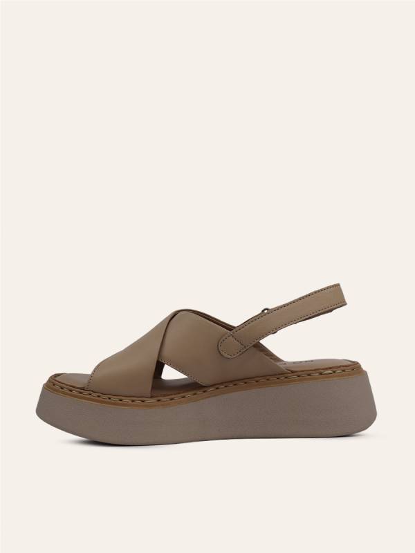 CROSS STRAP PLATFORM SANDALS — 2