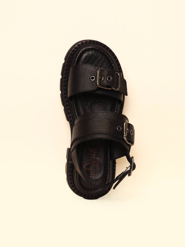 BOLD BUCKLE SANDALS — 4