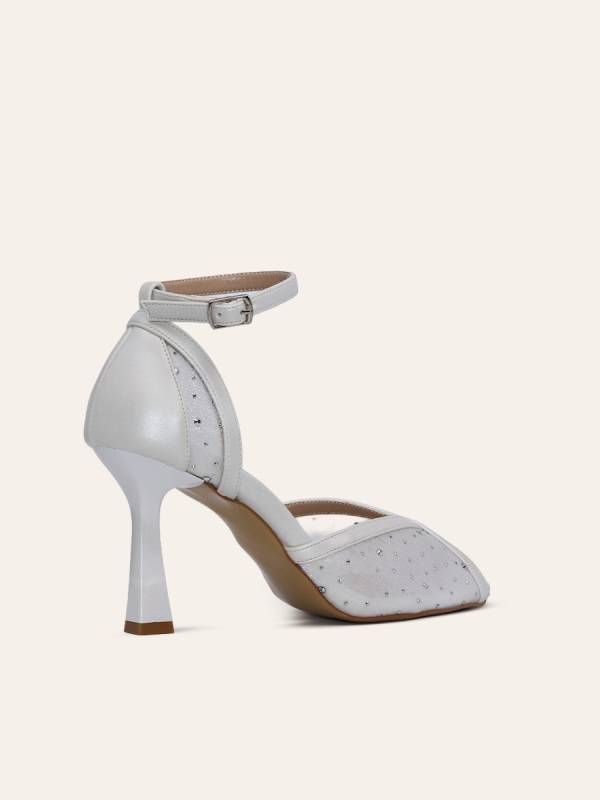 CRYSTAL MESH HEELS — 4