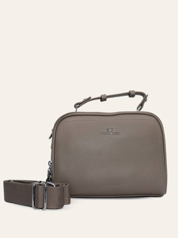 STRUCTURED TOP HANDLE BAG