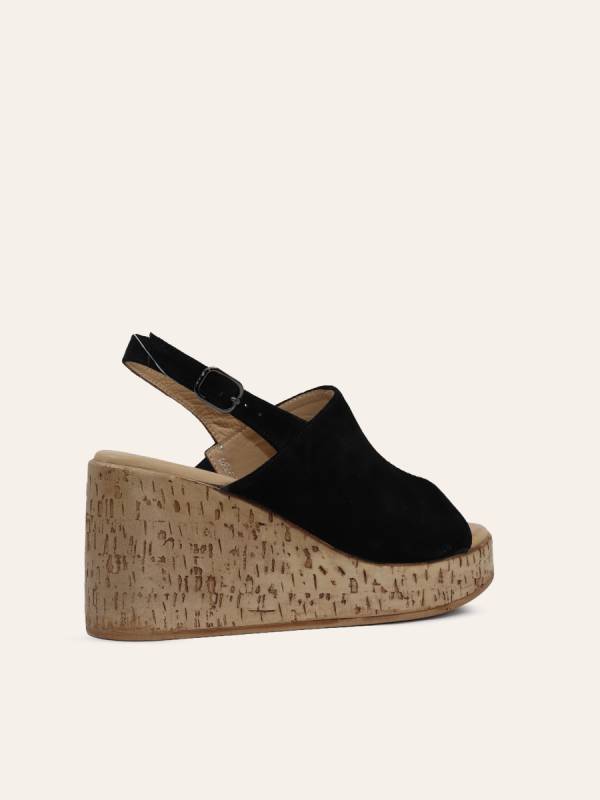 CORK PLATFORM SANDALS — 4
