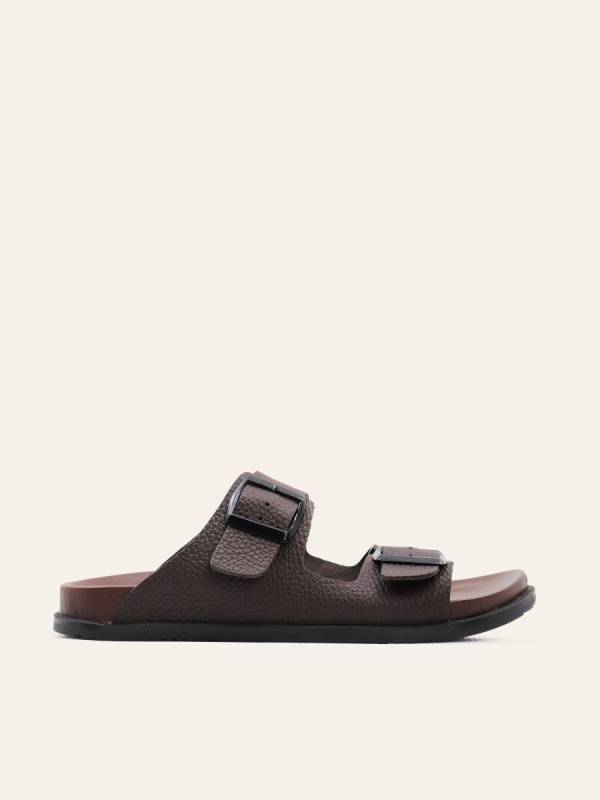 TEXTURED BUCKLE SLIDES