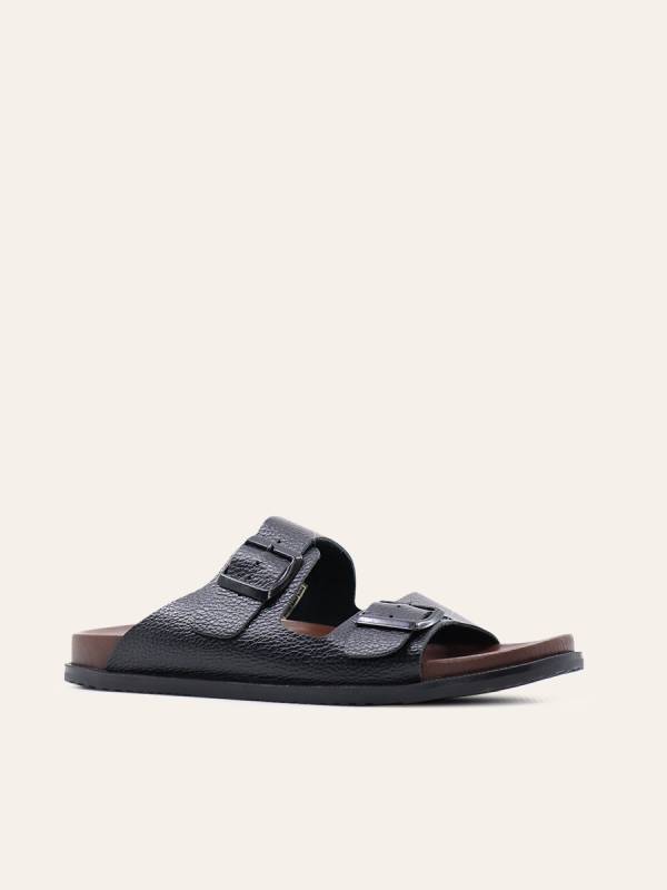 TEXTURED BUCKLE SLIDES — 3