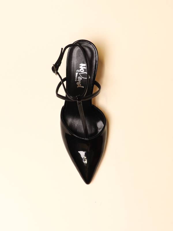 SLEEK CROSS STRAP HEELS — 4