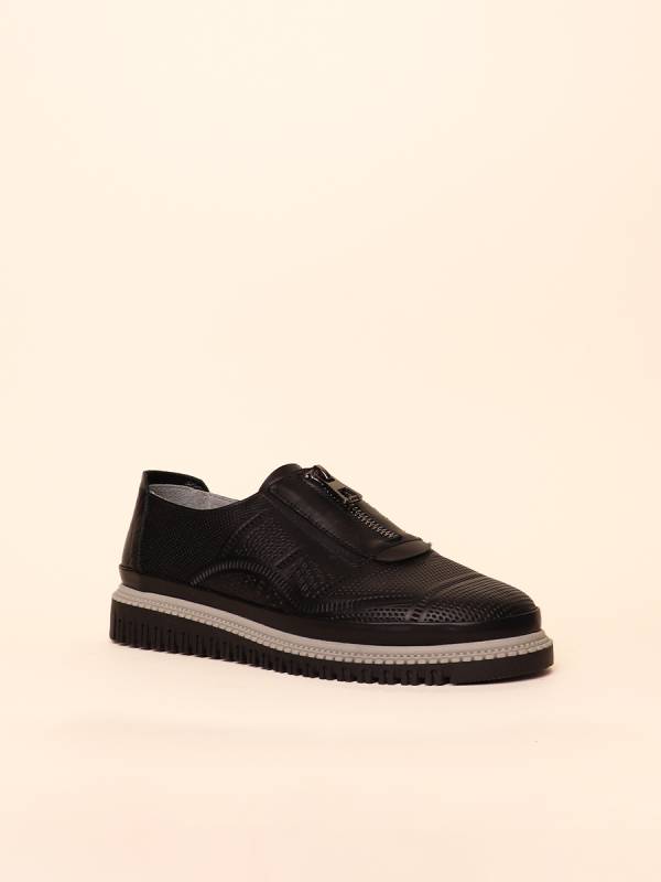 ZIP PERFORATED LOAFERS — 3