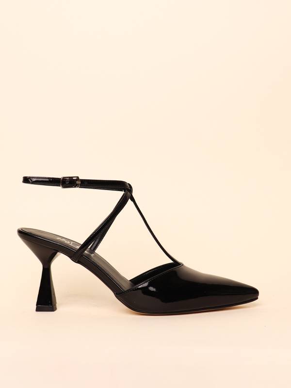 SLEEK CROSS STRAP HEELS