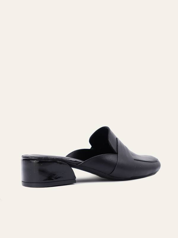 SCULPTED HEEL MULES — 4