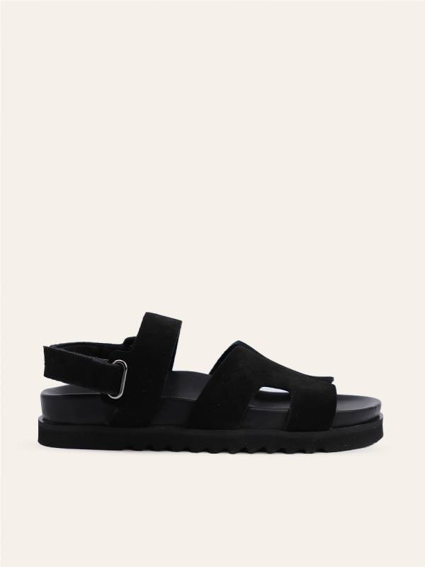 VELUR STRAP SANDALS