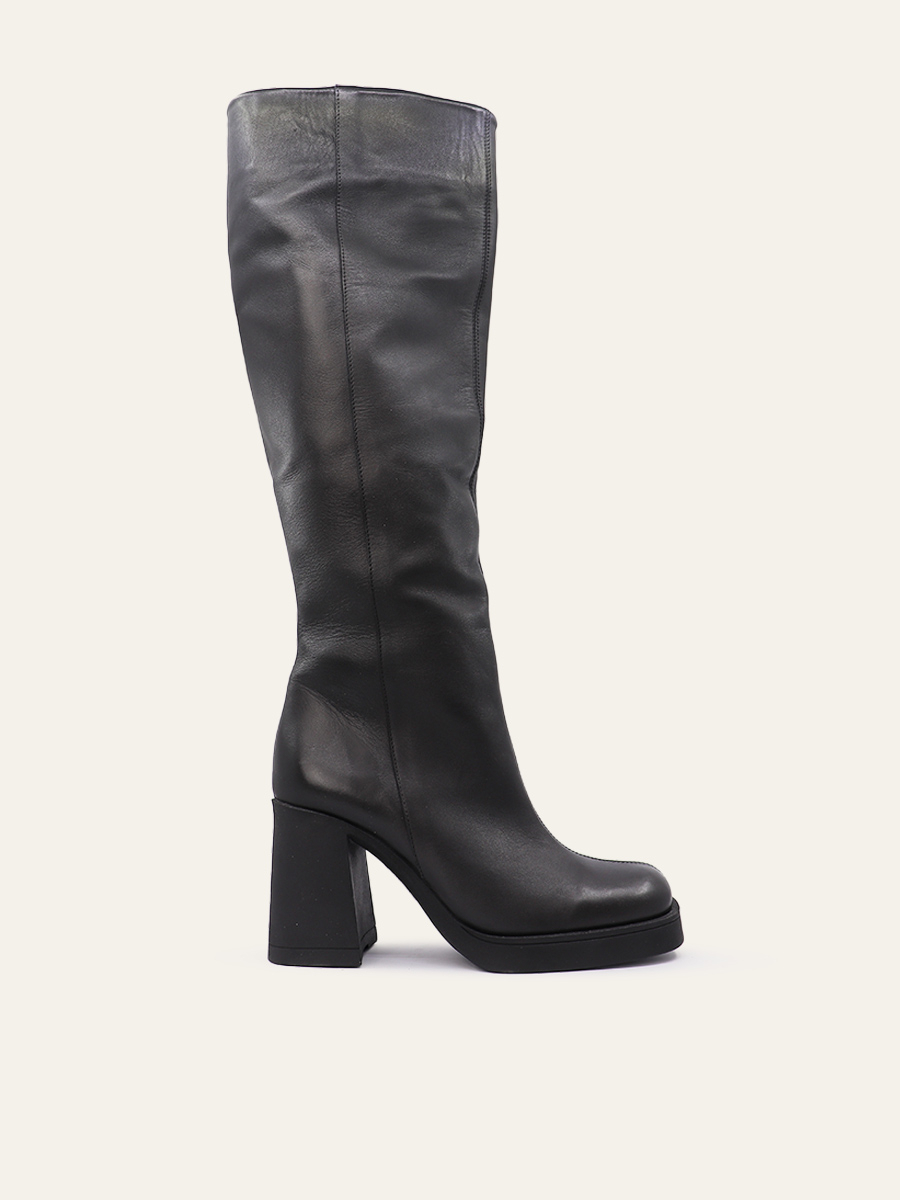 TALL BLOCK-HEEL BOOTS photo 1