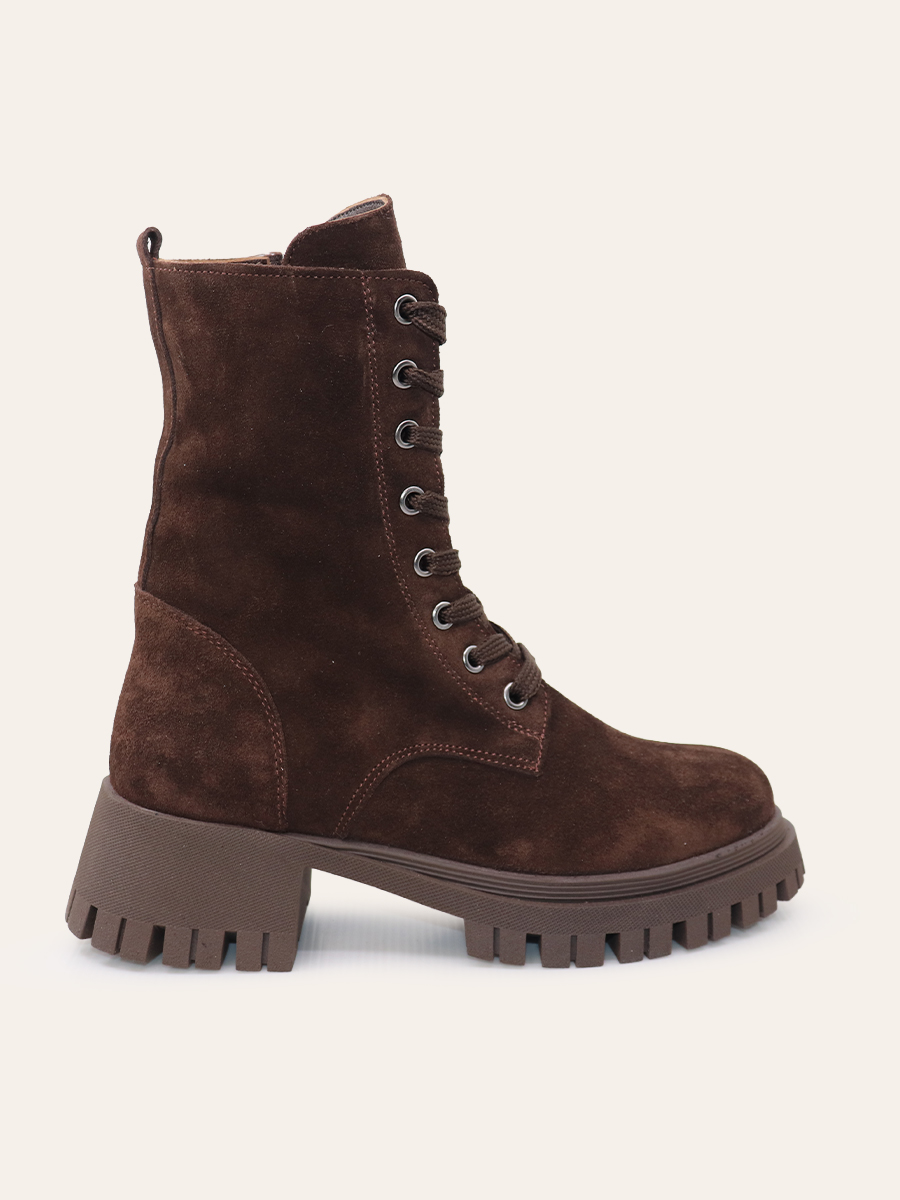 LACE-UP PLATFORM BOOTS