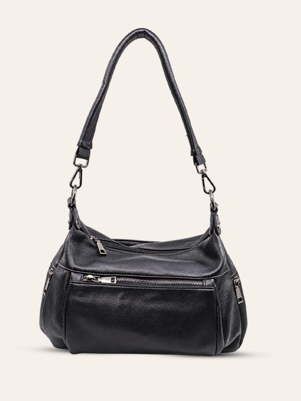 FRONT POCKET SHOULDER BAG