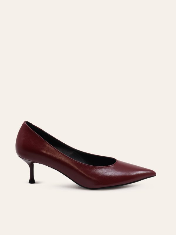 POINTED TOE KITTEN HEEL PUMPS