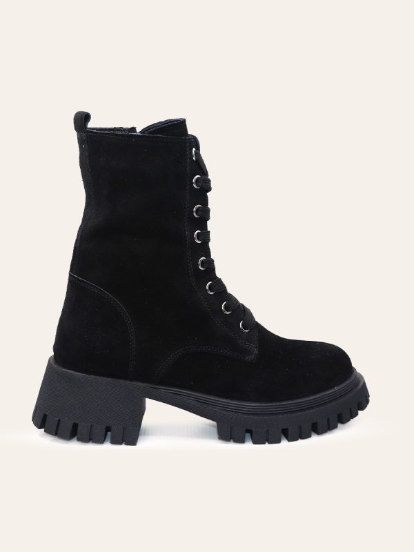 LACE-UP PLATFORM BOOTS
