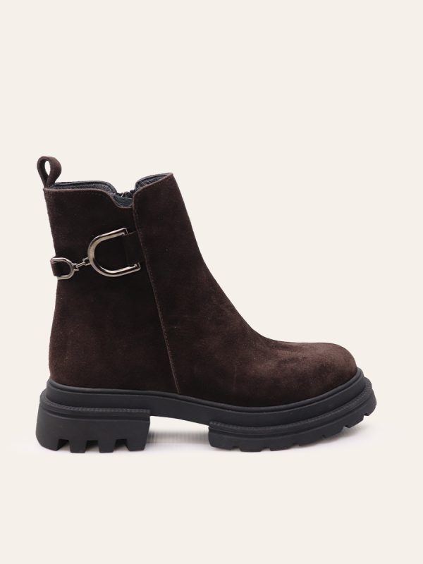 BUCKLE DETAIL ANKLE BOOTS