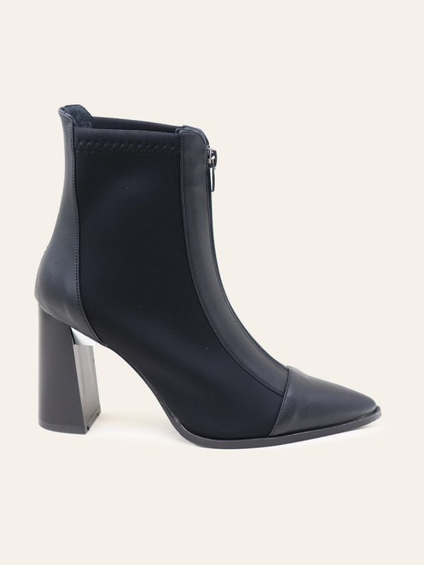 POINTED TOE BLOCK HEEL BOOTS — 1