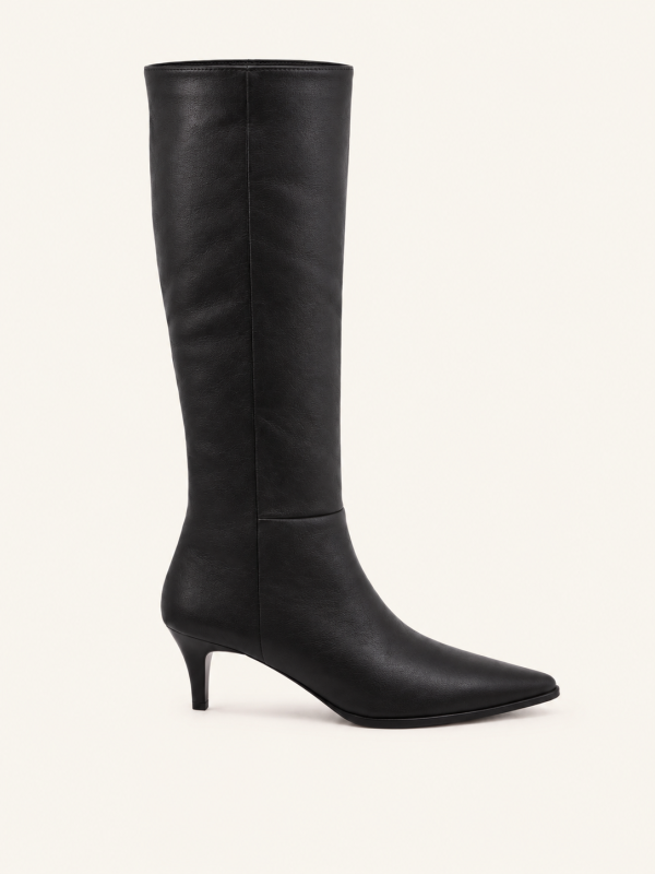 SLIM HEEL KNEE-HIGH BOOTS