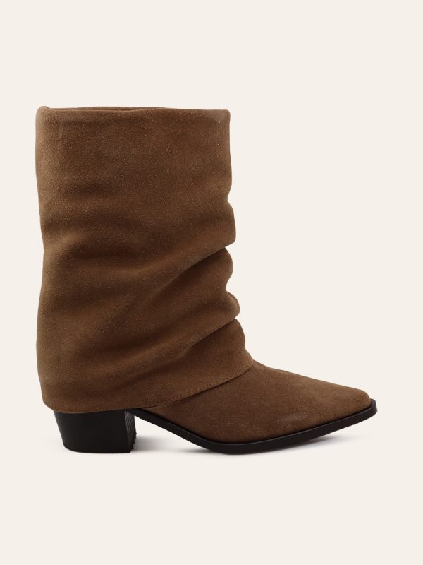 SUEDE SLOUCH BOOTS — 1