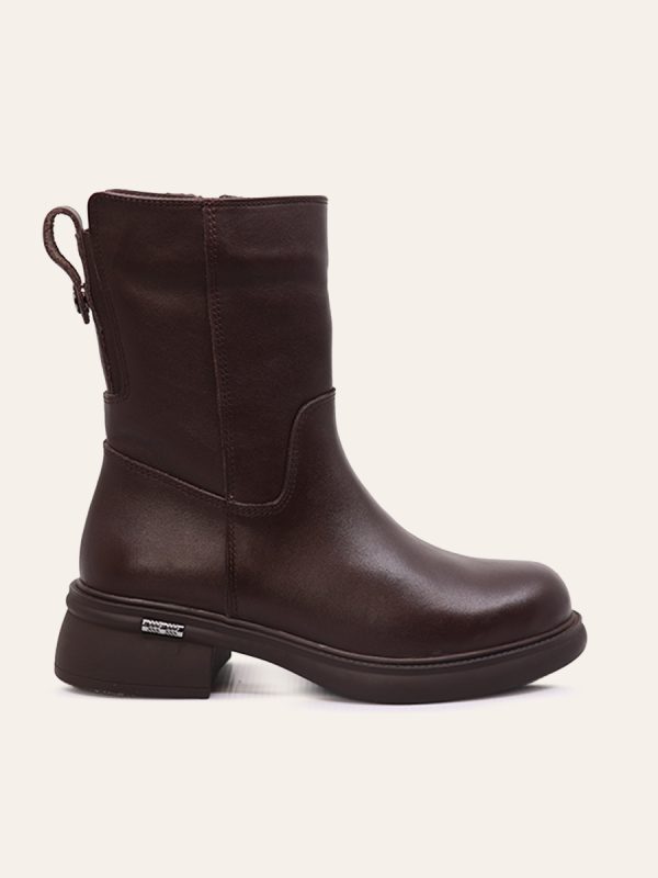 MID-CALF BLOCK HEEL BOOTS