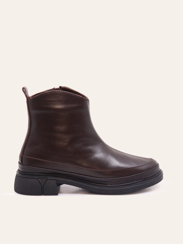 LEATHER ANKLE BOOTS