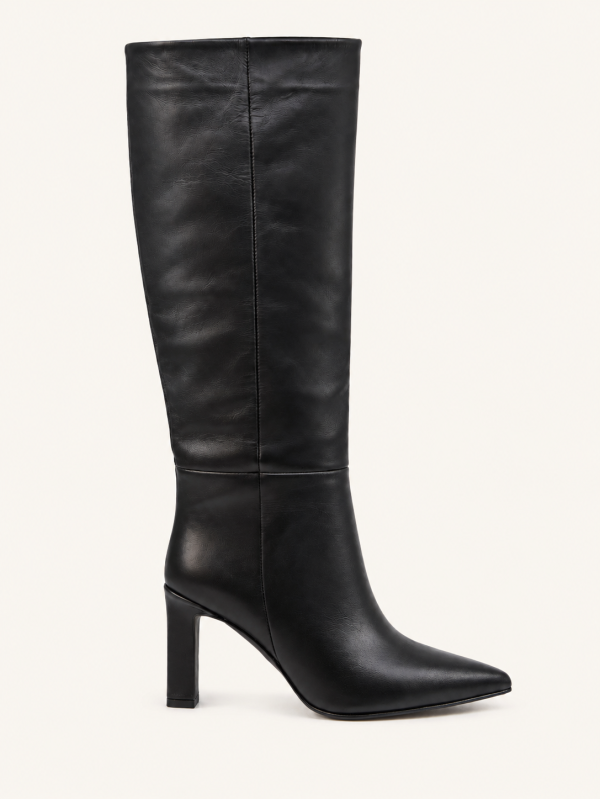 POINTED TOE KNEE-HIGH BOOTS