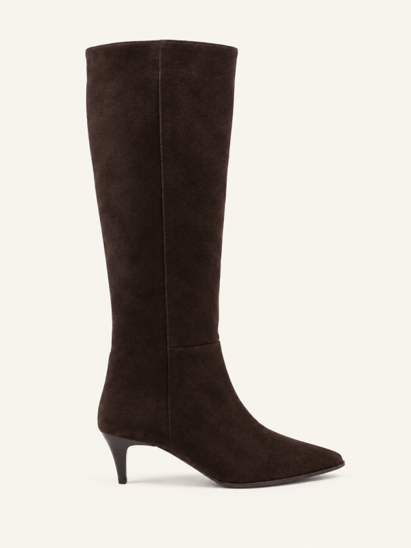 SLIM HEEL KNEE-HIGH BOOTS