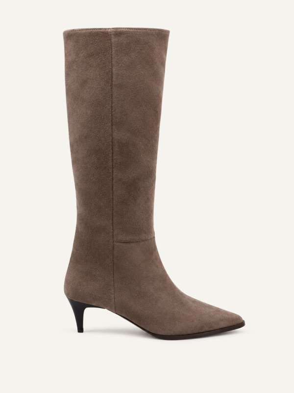 SLIM HEEL KNEE-HIGH BOOTS