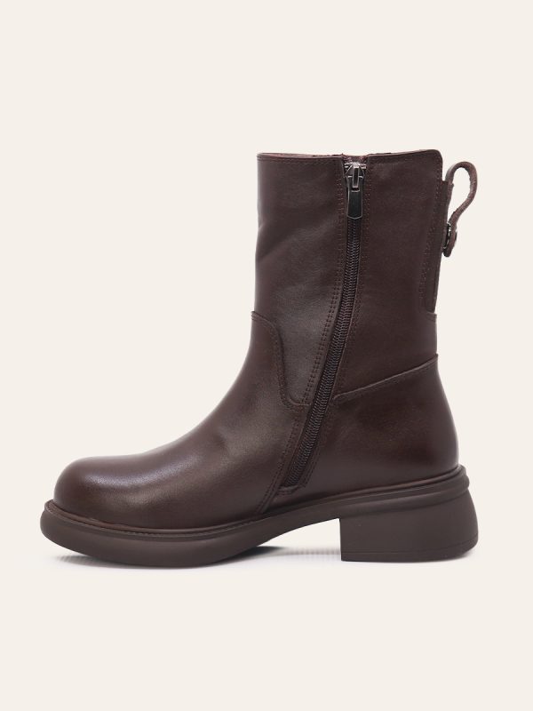 MID-CALF BLOCK HEEL BOOTS — 2