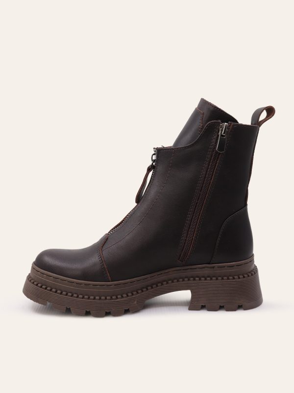 FRONT ZIP COMBAT BOOTS — 2