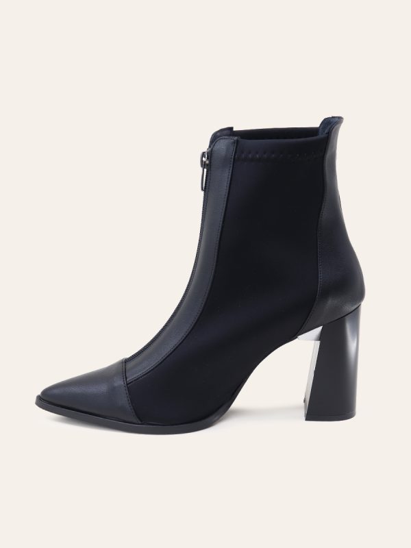 POINTED TOE BLOCK HEEL BOOTS — 2