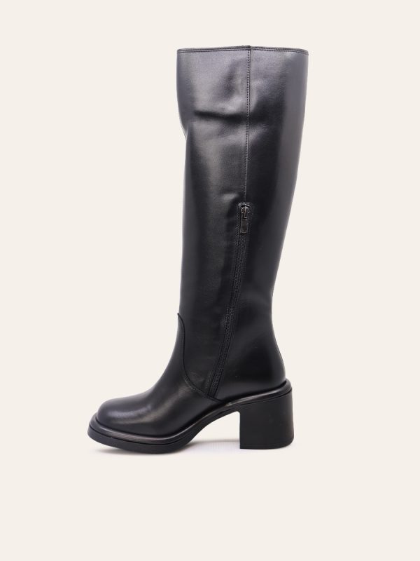 BLOCK HEEL KNEE-HIGH BOOTS — 2