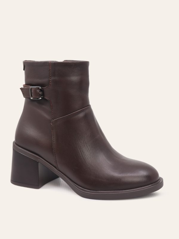 BUCKLE BLOCK HEEL BOOTS — 3