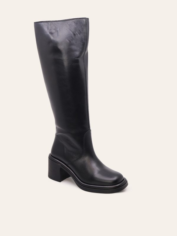 BLOCK HEEL KNEE-HIGH BOOTS — 3