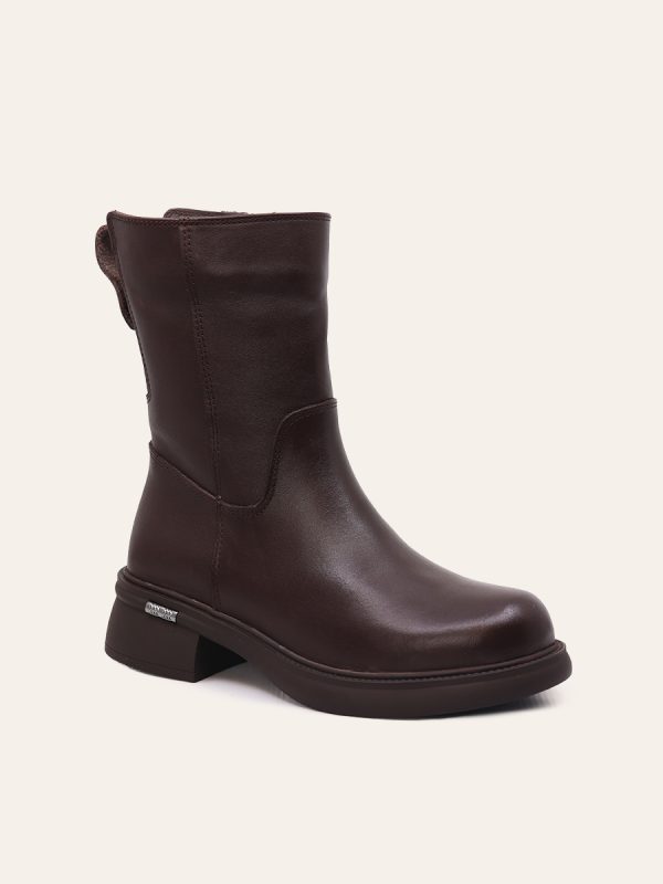 MID-CALF BLOCK HEEL BOOTS — 3
