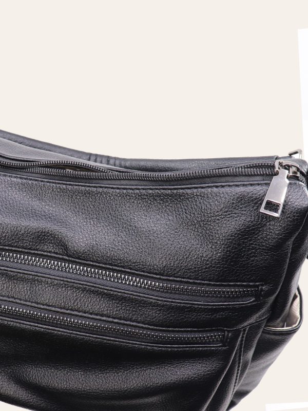 DOUBLE ZIP SHOULDER BAG — 3