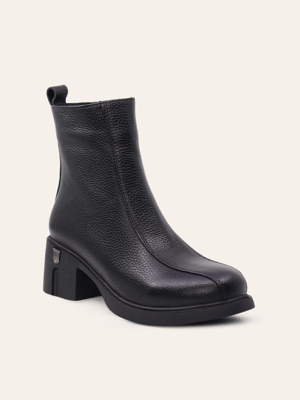 PANEL DETAIL ANKLE BOOTS — 3