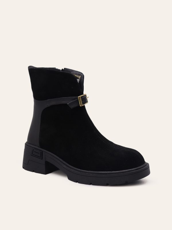 BUCKLE DETAIL ANKLE BOOTS — 3