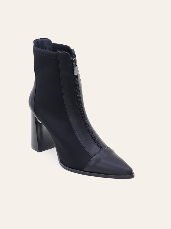 POINTED TOE BLOCK HEEL BOOTS — 3