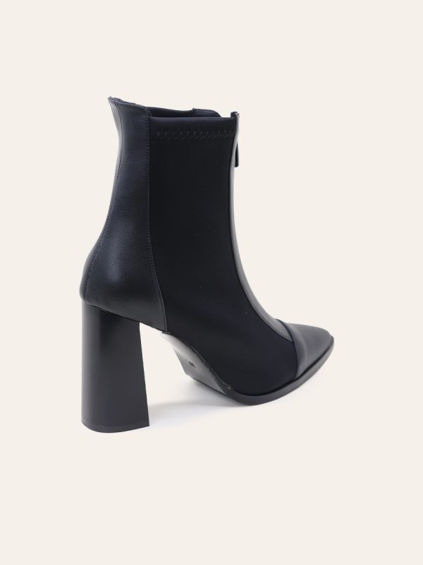 POINTED TOE BLOCK HEEL BOOTS — 4