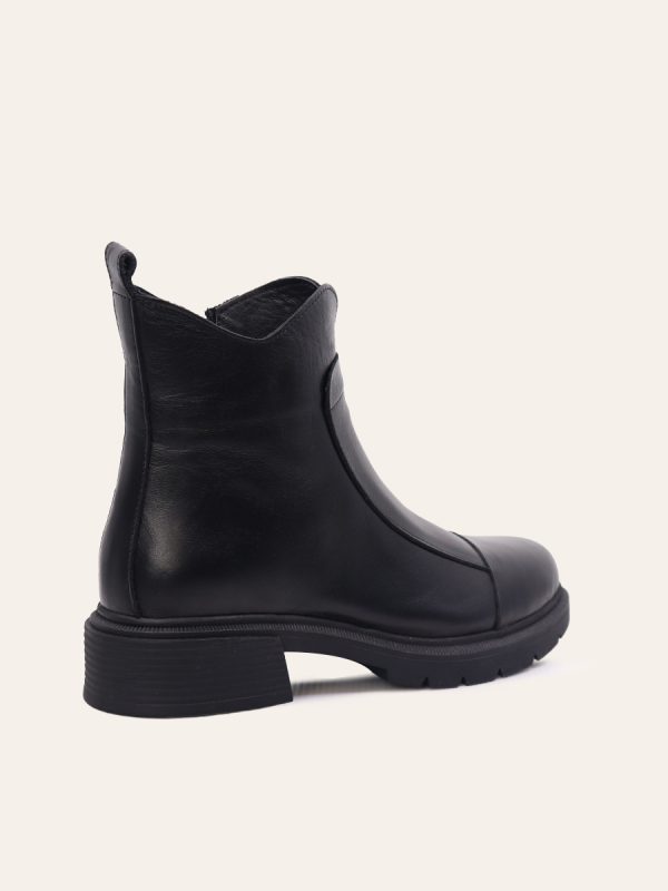 PANEL DETAIL ANKLE BOOTS — 4