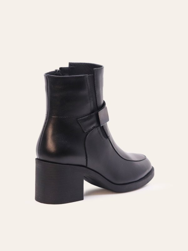 BUCKLE BLOCK HEEL BOOTS — 4