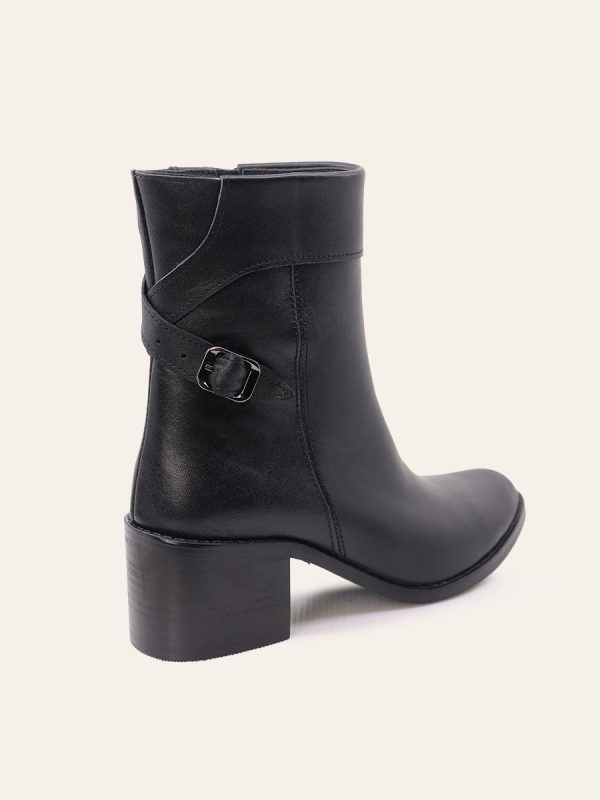 SIDE BUCKLE ANKLE BOOTS — 4