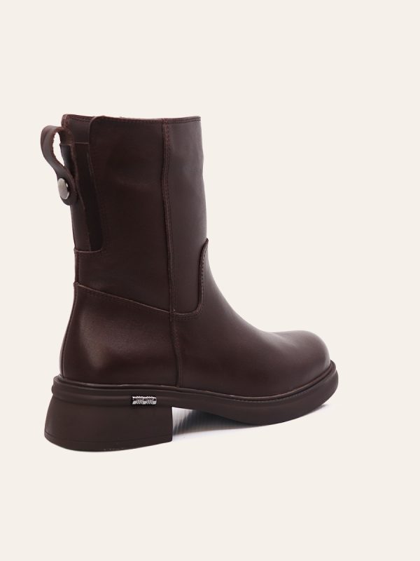 MID-CALF BLOCK HEEL BOOTS — 4