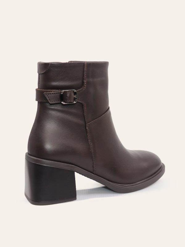 BUCKLE BLOCK HEEL BOOTS — 4