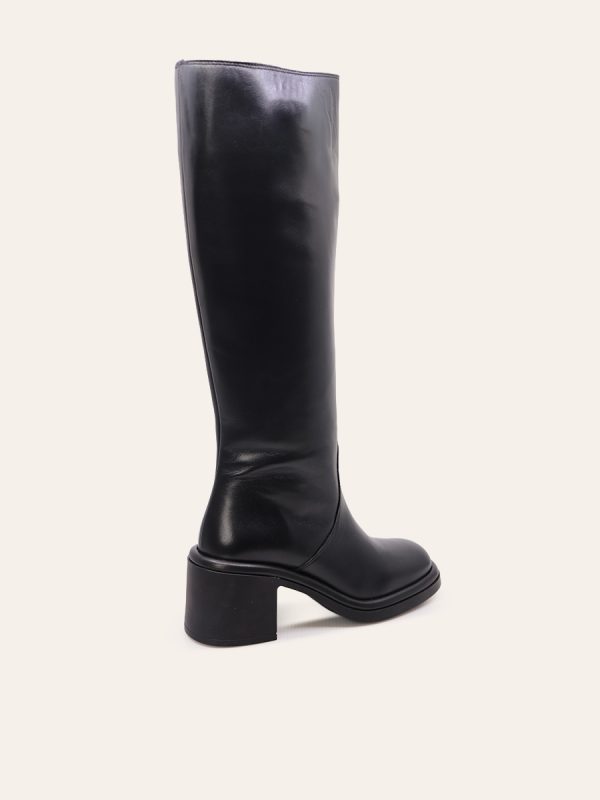 BLOCK HEEL KNEE-HIGH BOOTS — 4