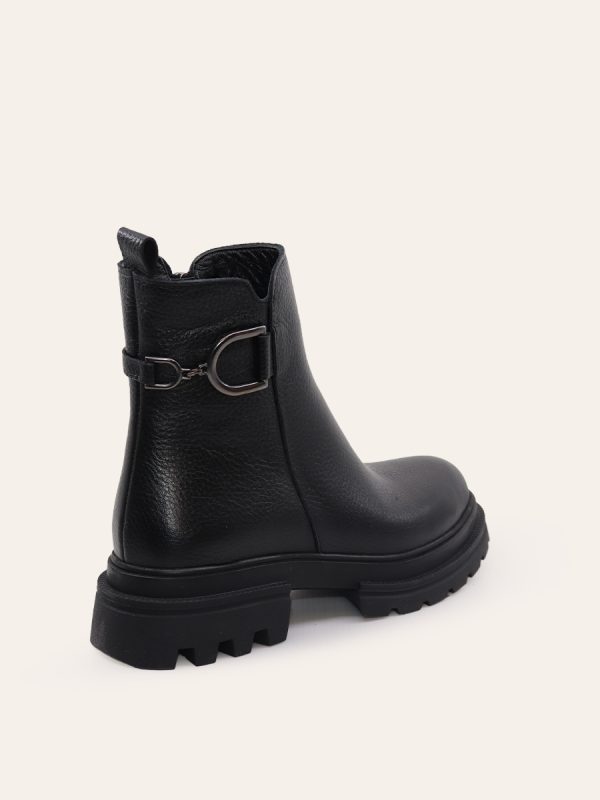 BUCKLE DETAIL ANKLE BOOTS — 4
