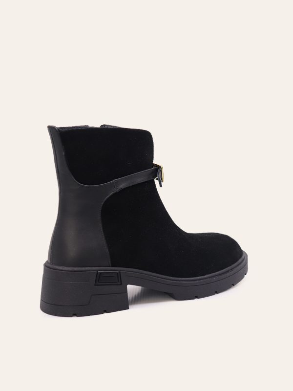 BUCKLE DETAIL ANKLE BOOTS — 4