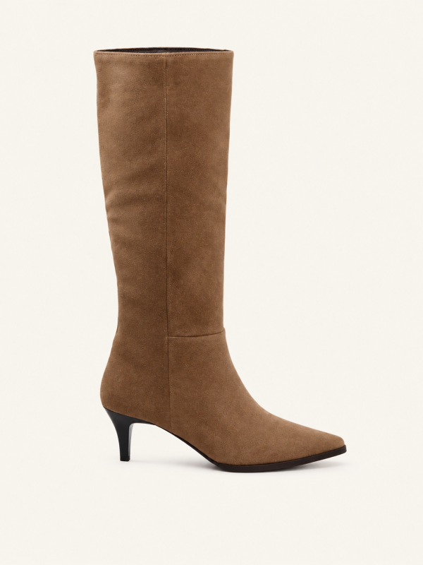 SLIM HEEL KNEE-HIGH BOOTS