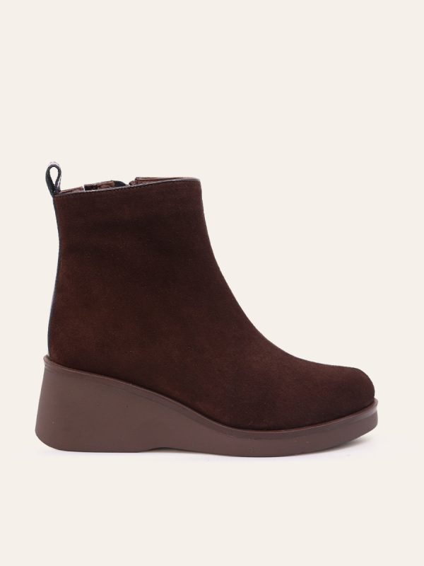 SCULPTED WEDGE BOOTS